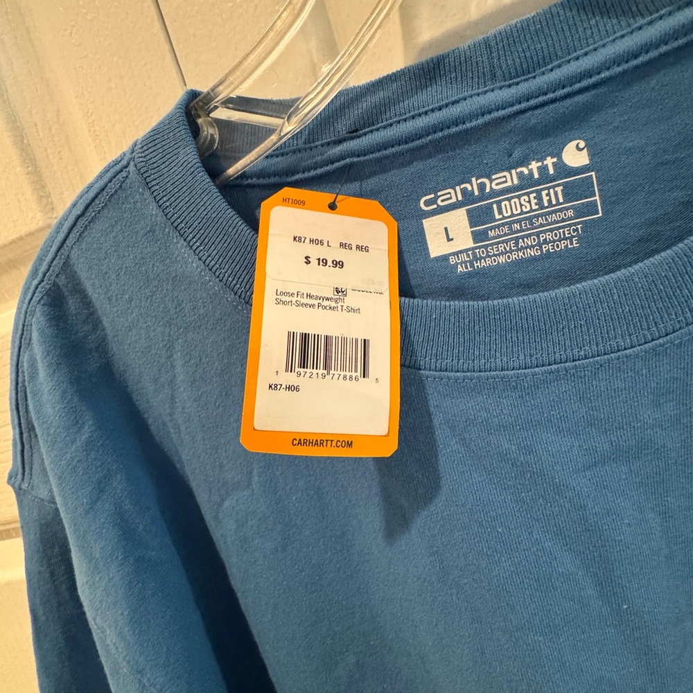 Carhartt Men's Short Sleeve Tee in Blue